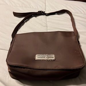 Falchi sport brown microfiber bag